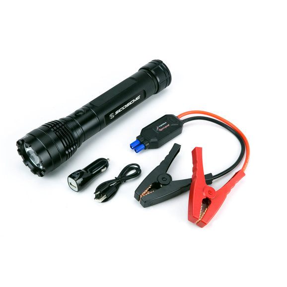 Load image into Gallery viewer, Scosche PBJF400 PowerUp 400 Portable 1000 Lumen LED Flashlight &amp; Jump Starter
