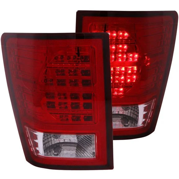 Anzo USA 311181 L.E.D. Tail Lights in Red for 07-10 Jeep Grand Cherokee WK