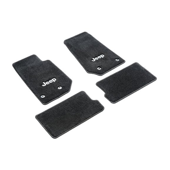 Lloyd Mats JW7K Lloyd Jeep Logo All Weather Carpet Front & Rear Mats for 14-18 Jeep Wrangler Unlimited JK 4 Door