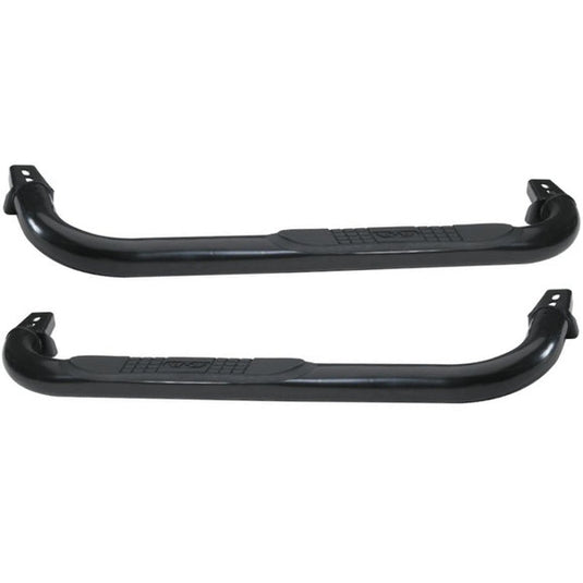 Rampage Products 8627 Endurance Side Bars in Powdercoated Black for 07-18 Jeep Wrangler JK 2 Door