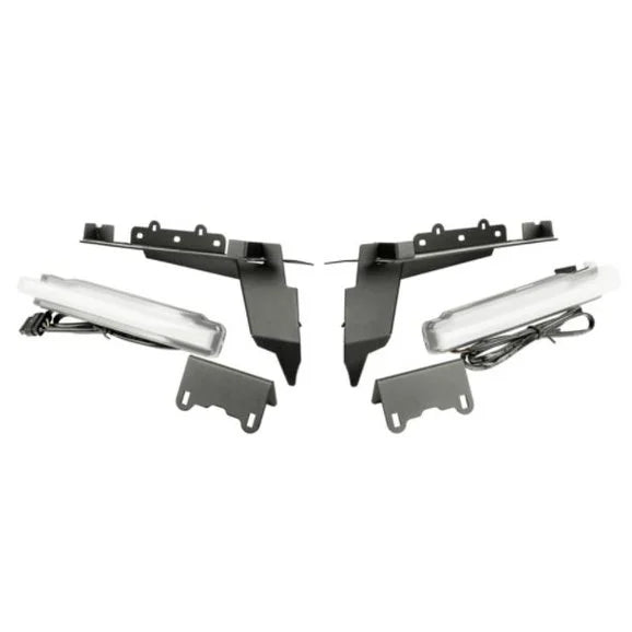 Rugged Ridge 11640.95 Front DRL Chop Brackets Set for 18-22 Jeep Wrangler JL & Gladiator JT Sport & Overland