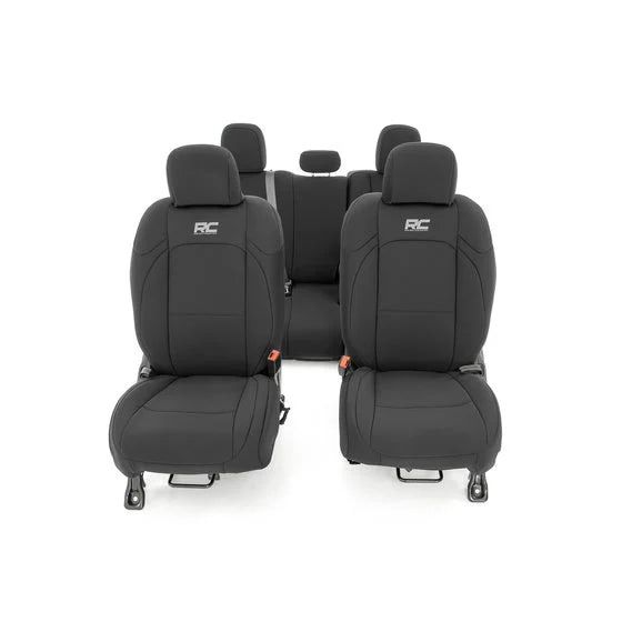 Load image into Gallery viewer, Rough Country Front &amp; Rear Neoprene Seat Covers for 20-23 Jeep Gladiator JT
