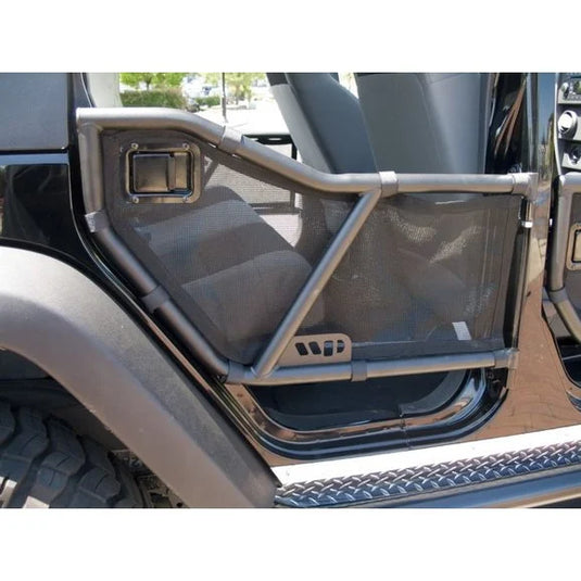 Warrior Products 90777 Rear Tube Door Mesh Covers for 07-18 Jeep Wrangler Unlimited JK 4 Door