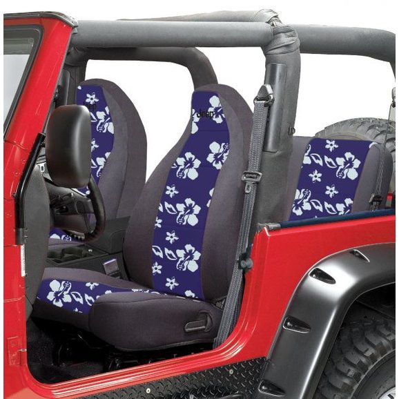 Load image into Gallery viewer, Coverking Front Seat Covers with Jeep Logo with Rear Cover for 92-95 Jeep Wrangler YJ with Reclining Seats
