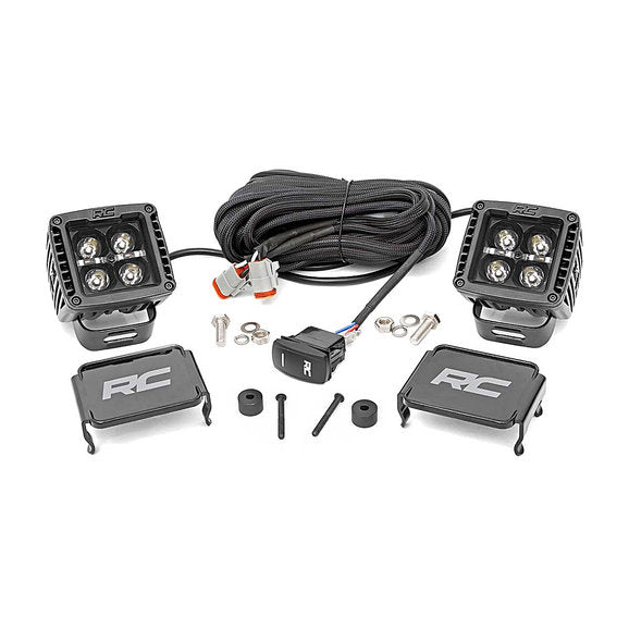 Load image into Gallery viewer, Rough Country 2&quot; LED Cube Easy Mount Kit for 18-24 Jeep Wrangler JL &amp; 20-24 Gladiator JT
