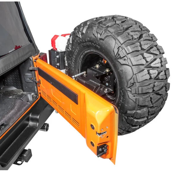 Load image into Gallery viewer, HyLine OffRoad Standard Rear Bumper &amp; Tire Carrier Combo for 07-18 Jeep Wrangler JK
