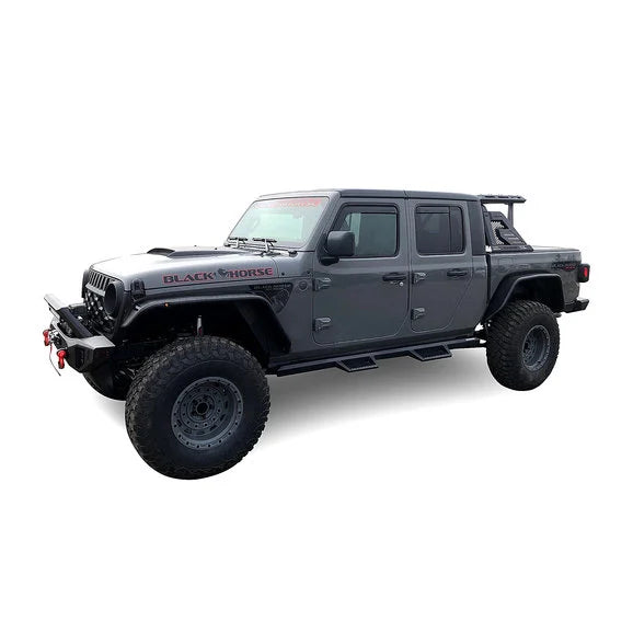 Load image into Gallery viewer, Black Horse Off Road Armour II Roll Bar Kit for 20-24 Jeep Gladiator JT
