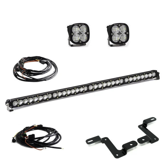 Load image into Gallery viewer, Baja Designs 447506 Squadron Sport &amp; 40&quot; S8 Driving/Combo LED Light Bar with Cowl Mounts for 18-24 Jeep Wrangler JL Unlimited &amp; Gladiator JT
