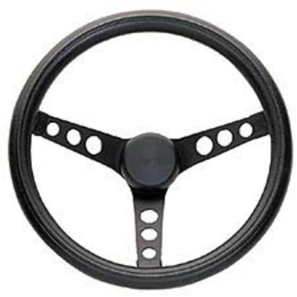 Grant Products 338 Classic Steering Wheel in Black Cushion Grip with Satin Black Spokes