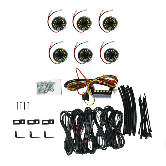 Load image into Gallery viewer, KC HiLiTES Cyclone V2 LED Rock Light Kit- 6 Lights
