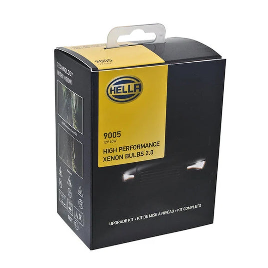 Hella H83300082 High Performance 2.0 HB3 9005 Head Light Bulb Pair 65W