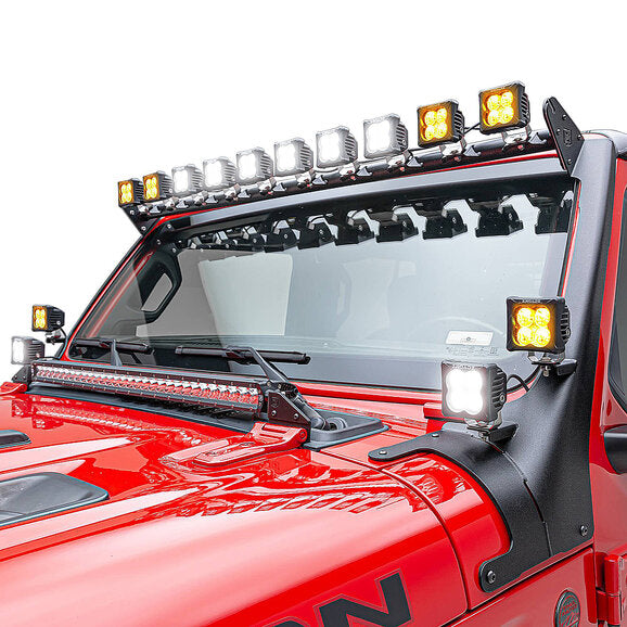 Load image into Gallery viewer, ZROADZ Multi-LED Roof Cross Bar with A-Pillar Brackets &amp; LED Lights for 18-24 Jeep Wrangler JL &amp; Gladiator JT
