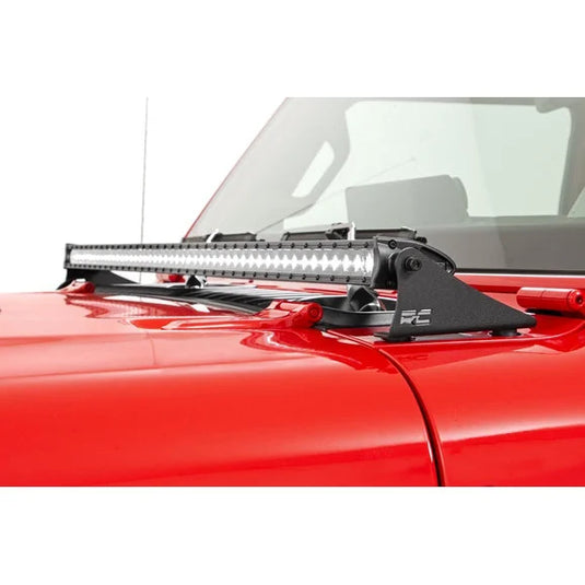 Rough Country 50in LED Light Bar with Cowl Mount Kit for 18-24 Jeep Wrangler JL & Gladiator JT