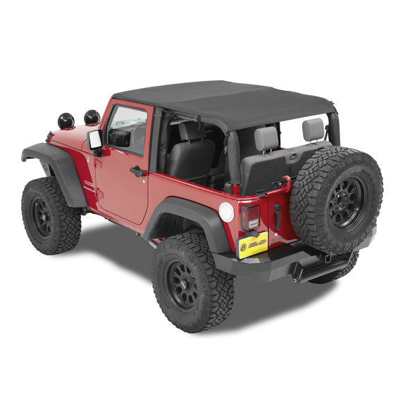 Load image into Gallery viewer, Bestop Cable-Style Safari Bikini Top for 10-18 Jeep Wrangler JK 2 Door
