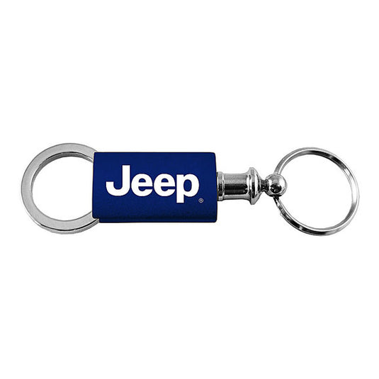 Automotive Gold Jeep Logo Anodized Aluminum Valet Keychain