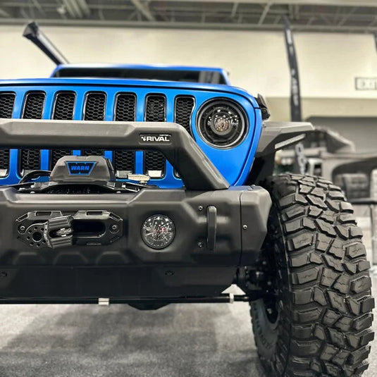 Rival 4x4 Front Modular Stamped Steel Bumper for 07-24 Jeep Wrangler JK, JL & Gladiator JT