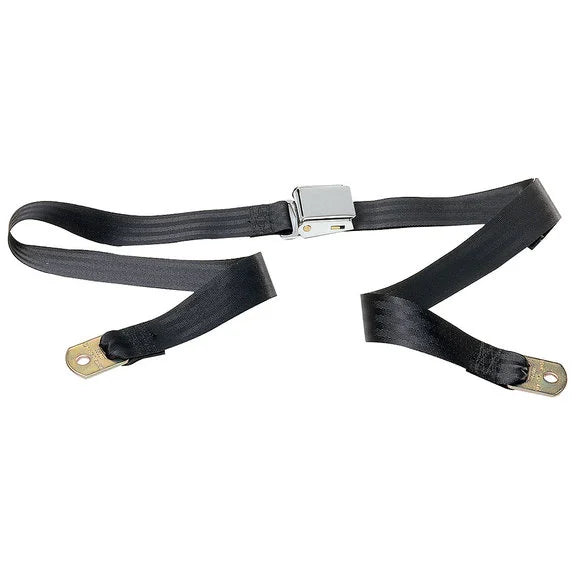 Load image into Gallery viewer, Seatbelt Solutions 2 Point Non-Retractable Lap Belt with Chrome Lift Lever Buckle
