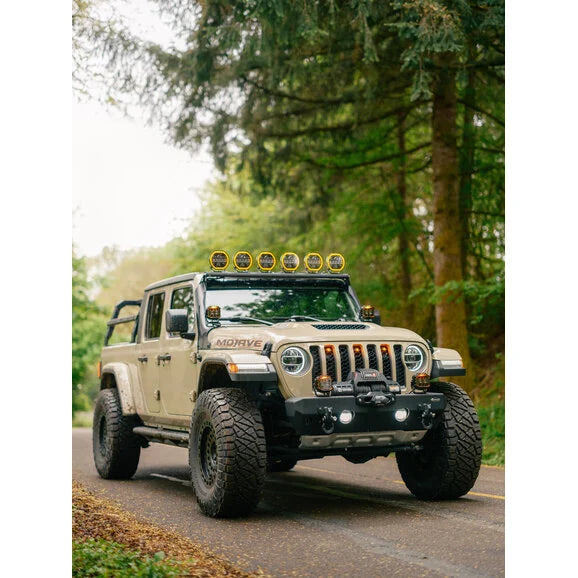 Load image into Gallery viewer, Quadratec STEALTH 7&quot; Round Eclipse Light Bar Kit for 18-24 Jeep Wrangler JL &amp; Gladiator JT
