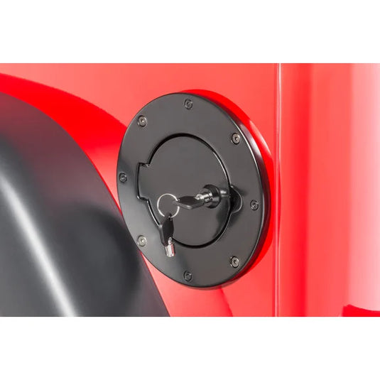 Rugged Ridge Locking Fuel Door for 97-06 Jeep Wrangler TJ & Unlimited