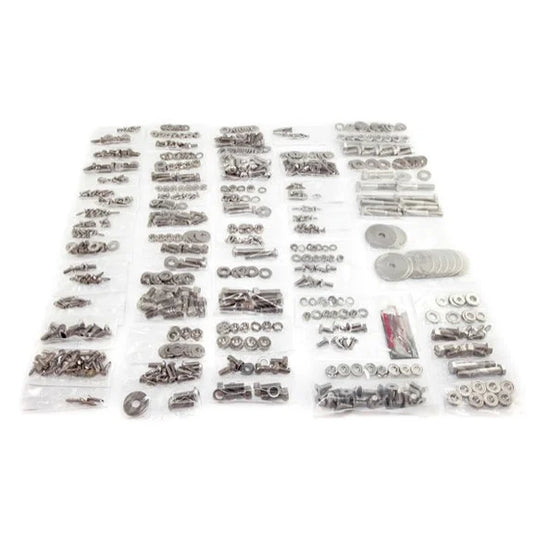 OMIX 12215.05 Stainless Steel Body Fastener Kit for 76-83 Jeep CJ-5 (582 Pieces)