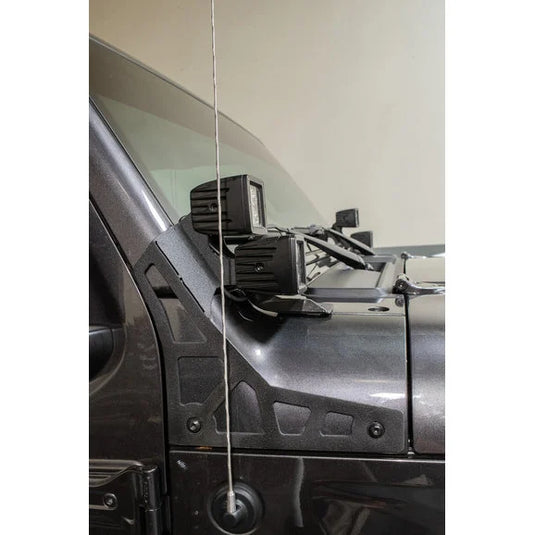 DV8 Offroad LBJL-02 A-Pillar Pod LED Light Mounts for 18-20 Jeep Wrangler JL Unlimited & Gladiator JT