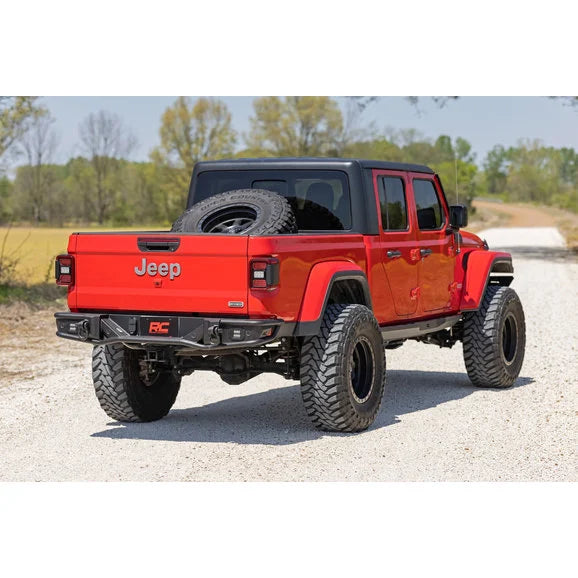 Load image into Gallery viewer, Rough Country 10650 Tubular Rear Bumper for 20-24 Jeep Gladiator JT
