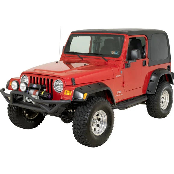 Load image into Gallery viewer, Rugged Ridge 11504.13 RRC Side Armor Guards in Textured Black for 87-06 Jeep Wrangler YJ &amp; TJ
