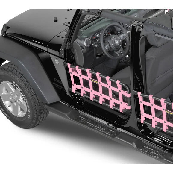 Load image into Gallery viewer, Dirtydog 4X4 Olympic Front Tube Door Netting for 07-18 Jeep Wrangler JK
