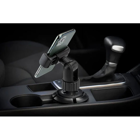 Scosche UHCUPM-SP1 QuickGrip Cup Holder Phone/GPS Mount with Adjustable Arms