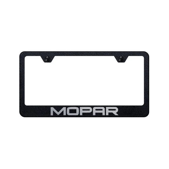 Automotive Gold LFMOPERB Collection Etched Mopar License Plate Frame Rugged Black