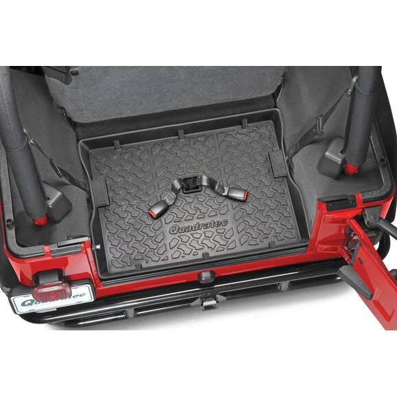 Load image into Gallery viewer, Quadratec Ultimate All Weather Rear Cargo Liner for 76-06 Jeep Wrangler YJ, TJ &amp; CJ7
