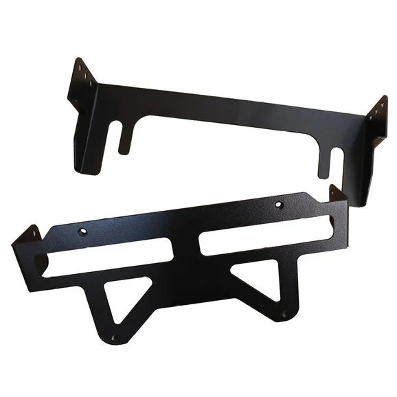 LoD Offroad JLP0730 Front Bumper Fairlead License Plate Flip-Up Mount