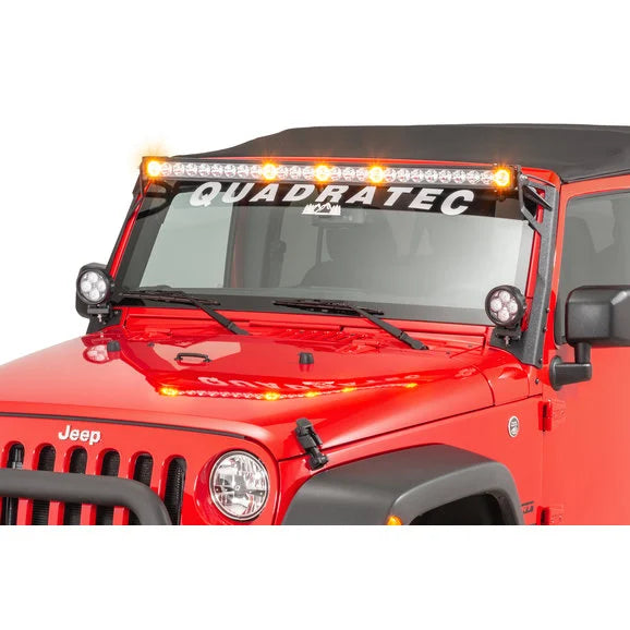 Load image into Gallery viewer, Fishbone Offroad FB21014 52&quot; Windshield Light Bar Bracket for 07-18 Jeep Wrangler JK
