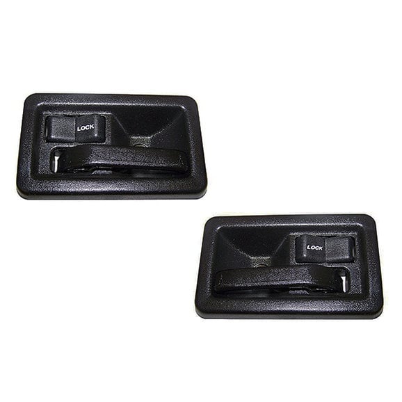 Quadratec Interior Door Handles- Pair for 82-95 Jeep CJ & Wrangler YJ, 97-06 Wrangler TJ with Full Steel Doors