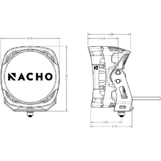 Nacho Offroad Lighting 7" Grande LED Light