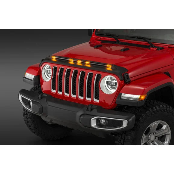 AVS 753156 Aeroskin LightShield Hood Protector for 18-22 Jeep Wrangler JL & 2022 Gladiator JT