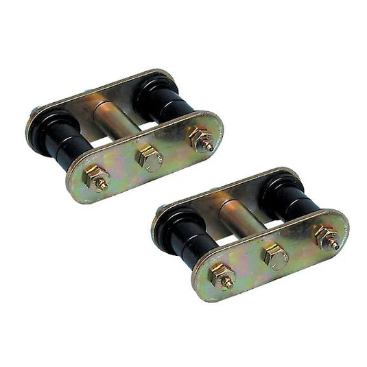 RockJock CE-9034 Rear Greasable Shackle Pair for 76-86 Jeep CJ