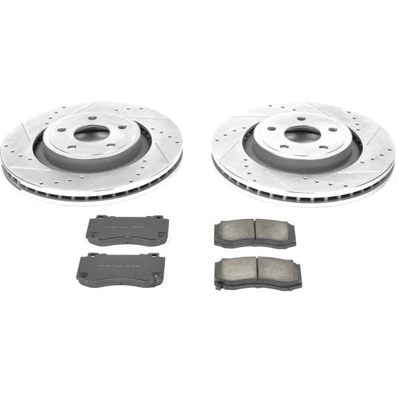 Power Stop K2924 Front Z23 Evolution Sport Performance 1-Click Brake Kit for 06-10 Jeep Grand Cherokee WK SRT8