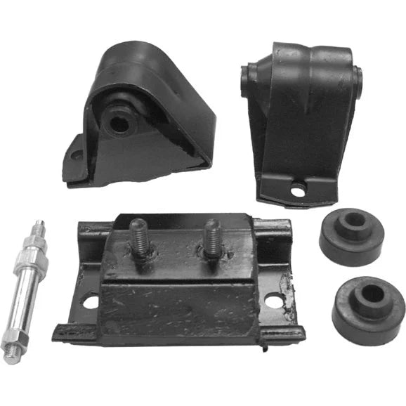 Crown Automotive 52019201K Engine Mount Kit for 87-95 Jeep Wrangler YJ with 6-Cylinder Engine