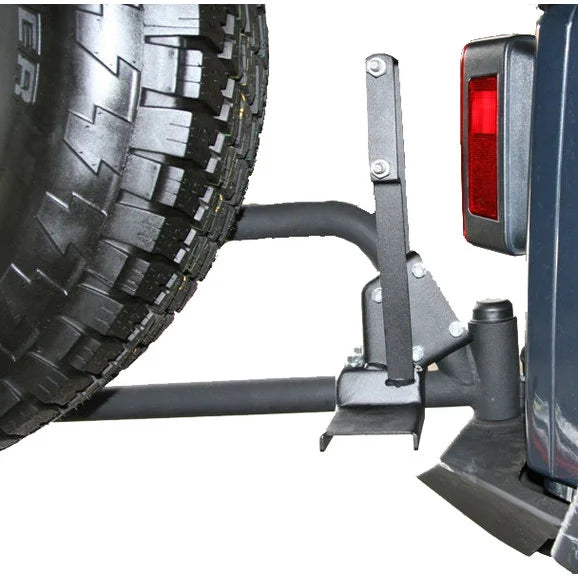 Load image into Gallery viewer, Fab Fours M1450-1 Hi-Lift Jack Carrier for 07-18 Jeep Wrangler JK with Fab Fours Rear Bumper
