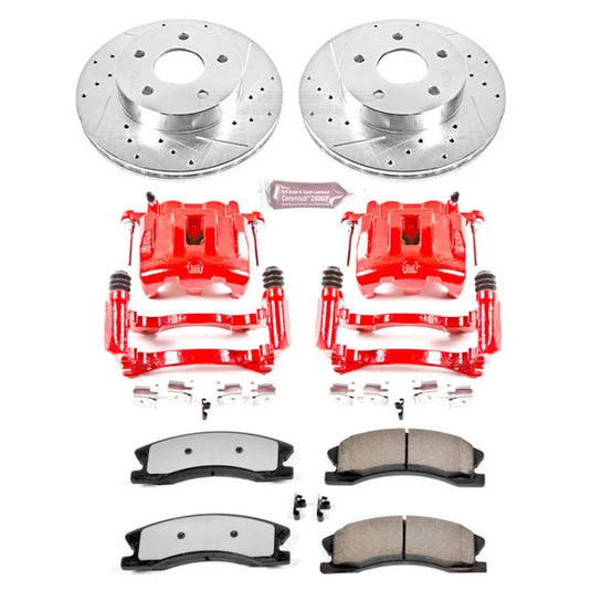 Power Stop KC2149-36 Front Z36 Extreme Performance Truck & Tow Brake Kit with Calipers for 99-04 Jeep Grand Cherokee WJ with Akebono Calipers