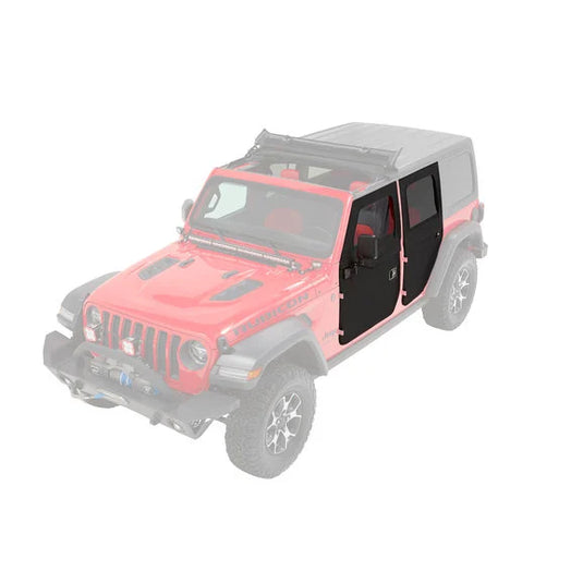 Bestop 2-Piece Fabric Doors for 18-24 Jeep Wrangler JL Unlimited & Gladiator JT