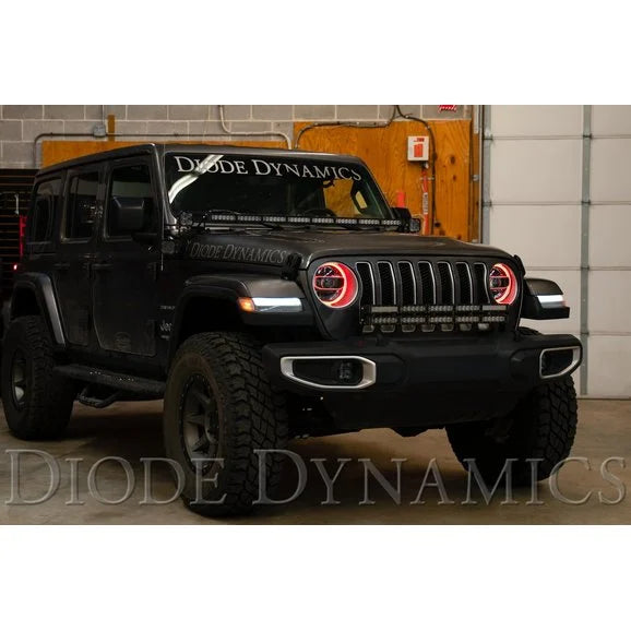 Load image into Gallery viewer, Diode Dynamics DD2290 RGBW HD LED Halos for 18-24 Jeep Wrangler JL &amp; Gladiator JT
