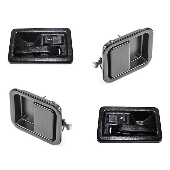 Load image into Gallery viewer, Quadratec Complete Door Handle Kit for 82-95 Jeep CJ &amp; Wrangler YJ, 97-06 Wrangler TJ
