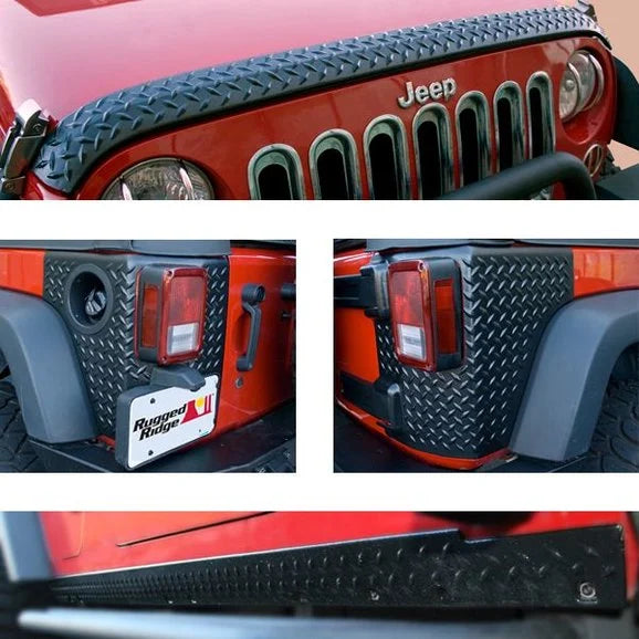 Load image into Gallery viewer, Rugged Ridge 11651.51 Body Armor Kit for 07-18 Jeep Wrangler JK 2 Door
