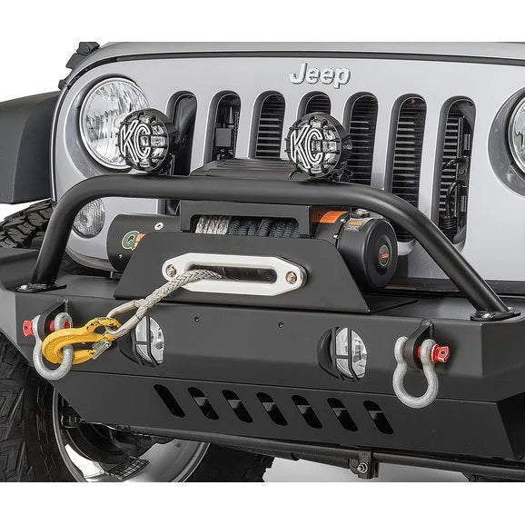 Load image into Gallery viewer, HyLine OffRoad 400100170 Front Bumper Winch Guard Light Bar for 07-18 Jeep Wrangler JK
