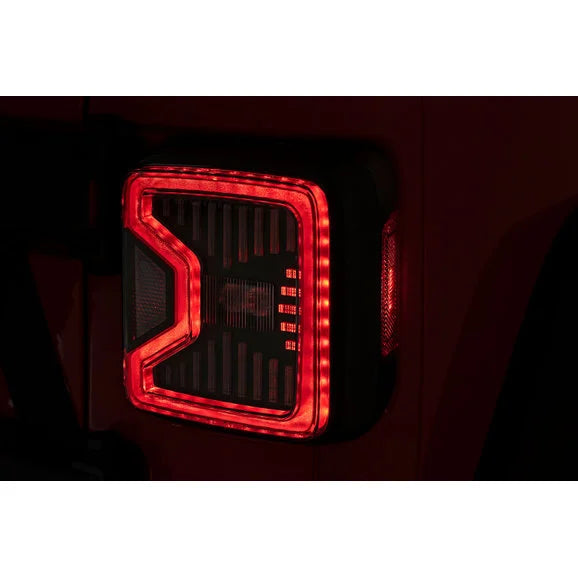 Load image into Gallery viewer, Rough Country RCH5900 LED Tail Lights for 18-24 Jeep Wrangler JL
