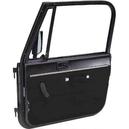 Seatz Manufacturing 78680R-20V Interior Door Panel in Cinder for 82-95 Jeep CJ & Wrangler YJ Passenger Side Full Steel Door