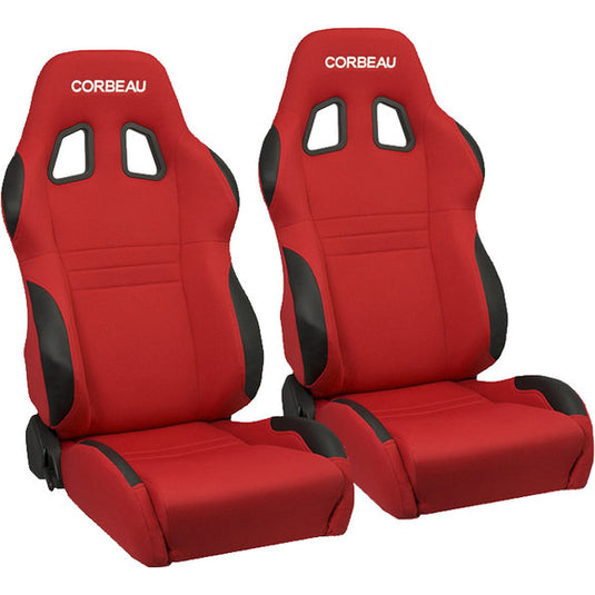 Corbeau A4 Reclining Racing Seat Pair for Jeep CJ-7, Wrangler YJ, TJ, JK & Unlimited