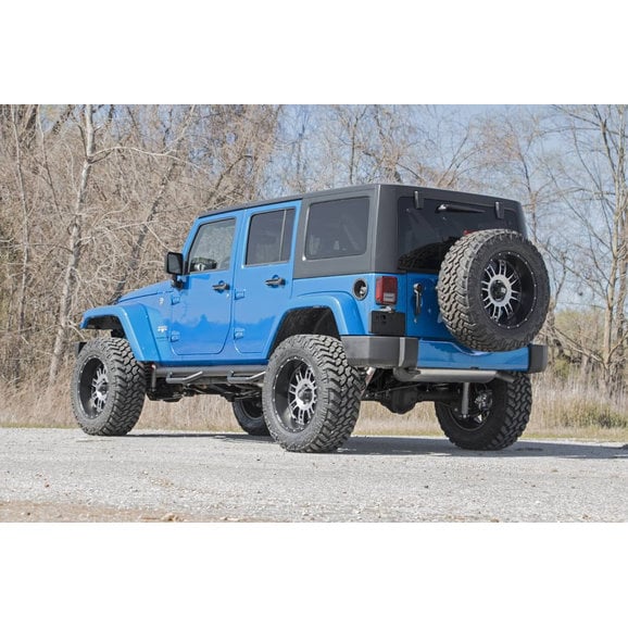 Load image into Gallery viewer, Rough Country 90764 Wheel to Wheel Nerf Steps for 07-18 Jeep Wrangler Unlimited JK
